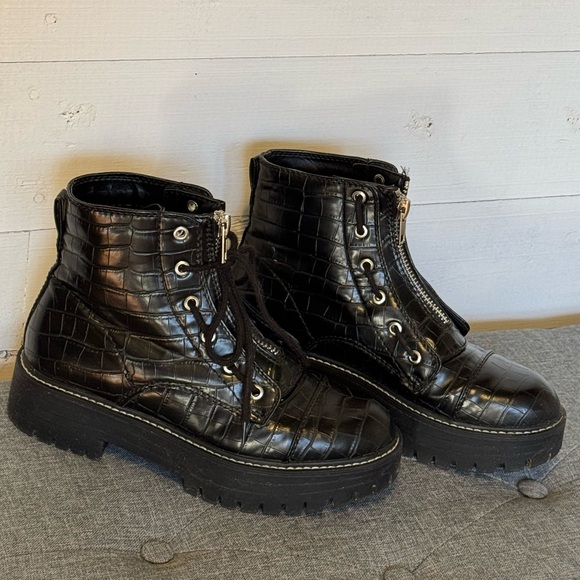 Sugar Black Combat Boots - Picture 3 of 16